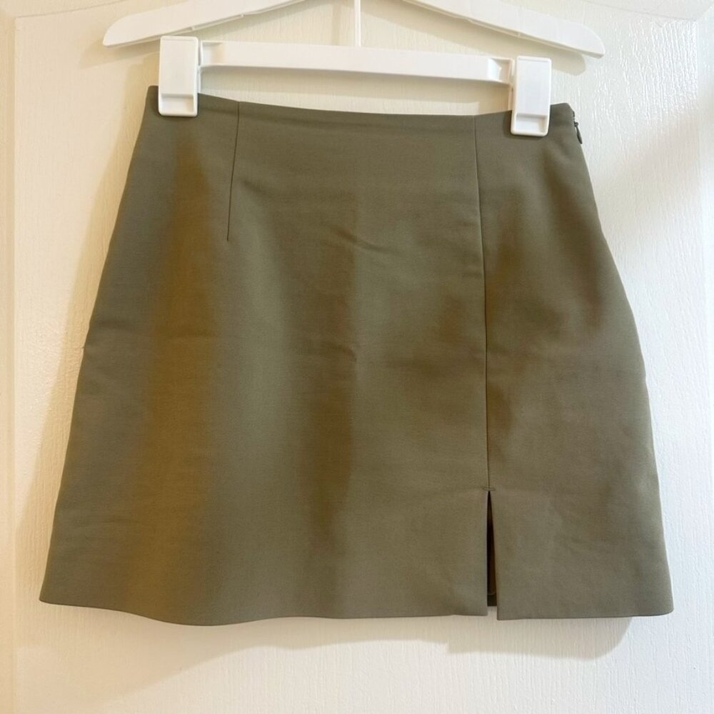 Navy Green Oak + Fort Mini Skirt